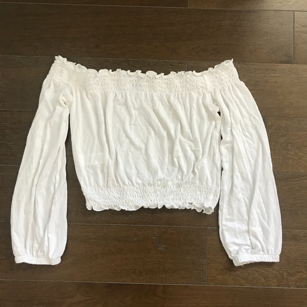 White Flowy Top